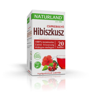 NATURLAND Csipkebogyó-hibiszkusz gyógynövény teakeverék 20x2g